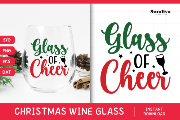Christmas Wine Glass Quote SVG 14