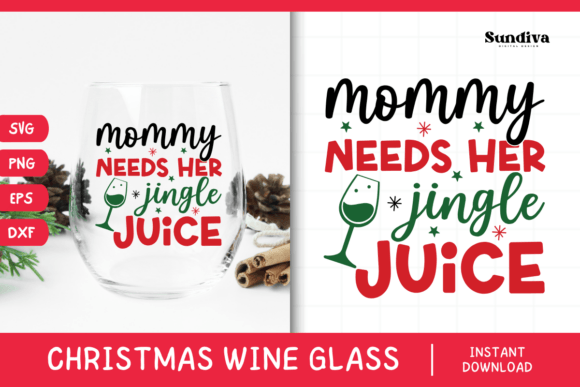 Christmas Wine Glass Quote SVG 5
