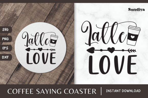 Coaster Quote SVG Coffee Saying 9: Graphics for Crafts