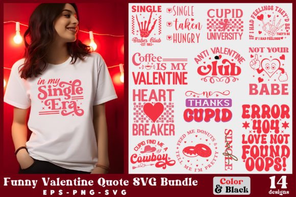 Funny Valentine Quote SVG Bundle