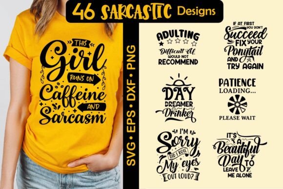 Sarcastic Quote SVG Bundle: Graphics for Crafts & Humor