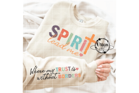 Spirit Lead Me Christian Quote SVG PNG Graphics for Crafts