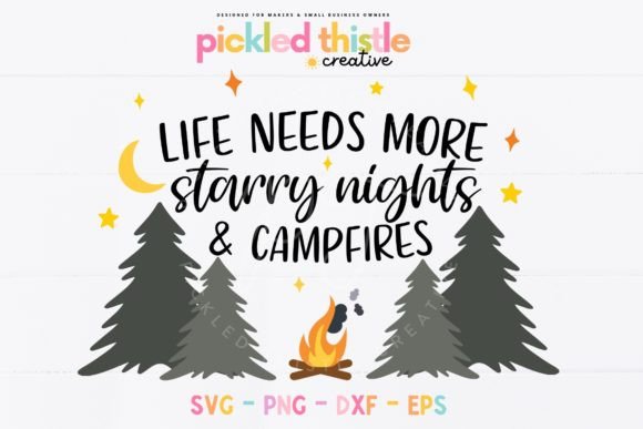 Starry Nights and Campfires Quote SVG: Crafts & Graphics Review
